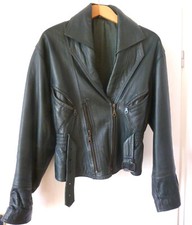 Coole dunkelgrüne lederjacke gebraucht kaufen  Weimar