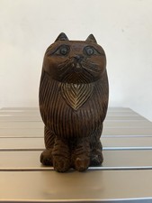 Chat bois sculpté d'occasion  Saint-Ouen