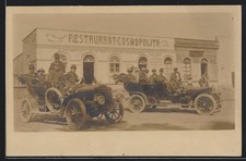 Foto-AK Auto White 6 1907 vor dem Restaurant Cosmopolita  comprar usado  Enviando para Brazil