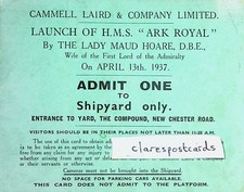 Ticket launch hms for sale  PERSHORE
