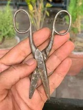 Tesoura de costura vintage antiga forjada à mão ferro colecionável tesoura bordada tesoura comprar usado  Enviando para Brazil
