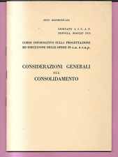 Considerazioni sul consolidame usato  Santa Maria a Vico