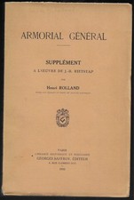 Armorial général supplément d'occasion  Nancy-