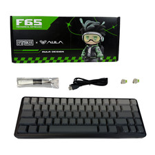 Teclado mecânico sem fio EPOMAKER x AULA F65 65% – RGB, hot-swap, preto comprar usado  Enviando para Brazil