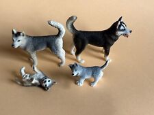 Schleich Husky Dog Family macho 16371 fêmea 16372 filhotes 16373 16374 RARO MUITO BOM ESTADO, usado comprar usado  Enviando para Brazil