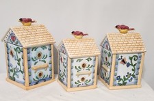 Bird house canisters for sale  Stockbridge