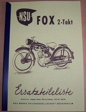 Ersatzteileliste nsu fox gebraucht kaufen  Freiamt