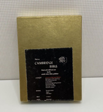 Bíblia King James compacta Cambridge letra vermelha borda dourada Índia papel ligado comprar usado  Enviando para Brazil
