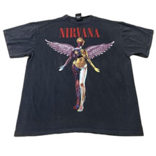 Usado, Camiseta NIRVANA In Utero Vintage 1993 XL Kurt Cobain Band Ponto Único REIMPRESSÃO comprar usado Usado, Camiseta NIRVANA In Utero Vintage 1993 XL Kurt Cobain Band Ponto Único REIMPRESSÃO comprar usado  Enviando para Brazil