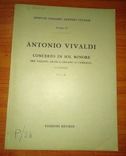 Vivaldi concerto sol usato  Novellara