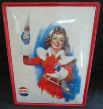 Plaque métal pepsi d'occasion  Lescar