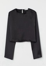 Satinbluse bluse schwarz gebraucht kaufen  Elmshorn