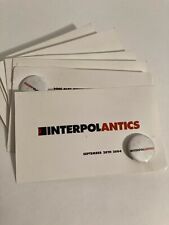 INTERPOL Antics CD/LP MATADOR - RARA TARJETA PROMOCIONAL Y PIN  segunda mano  Embacar hacia Argentina