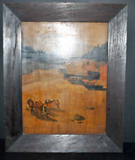 Tableau ancien marqueterie d'occasion  Bischheim