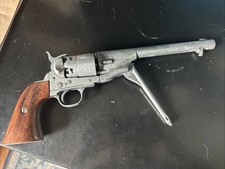 Revólver Civil War M1860 sem disparo tamanho completo, madeira e metal comprar usado  Enviando para Brazil