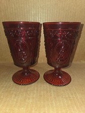 Glasses goblets red for sale  Noble