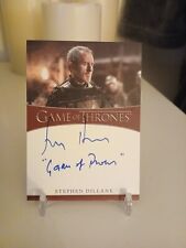 Stephen Dillane como Stannis Baratheon en tarjeta inscripción automática Juego de Tronos segunda mano  Embacar hacia Mexico