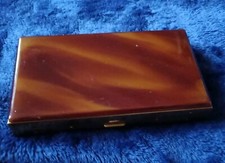 Estojo de metal dourado vintage Carryall. Cigarros/espelho/batom/pó comprar usado  Enviando para Brazil