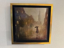 Obraz olejny - Deszczowy Kraków na sprzedaż  PL