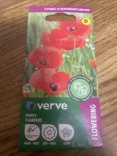 Verve poppy flanders for sale  CROYDON