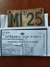Targa visura moto usato  San Cipriano Po