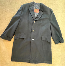 Casaco masculino vintage Majestic Crown trincheira ervilha preto 100% cashmere importado comprar usado Casaco masculino vintage Majestic Crown trincheira ervilha preto 100% cashmere importado comprar usado  Enviando para Brazil