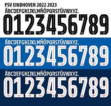 Conjunto de nome e número para PSV Eindhoven Eredivisie League 2022/2023 futebol em casa/fora comprar usado  Enviando para Brazil
