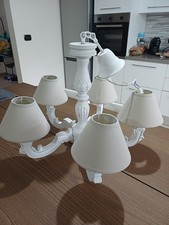 Lampadario bianco effetto usato  Valenzano