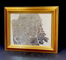 framed map san francisco for sale  Modesto