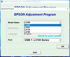 Reset Epson L3100, L3110, L3111, L3150, L3151✅Waste pad counter Reset, OnePc⭐⭐⭐ comprar usado  Enviando para Brazil