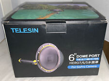 TELESIN 6" porta cúpula impermeável estojo fotografia subaquática para GoPro Hero 5 6 7 comprar usado  Enviando para Brazil