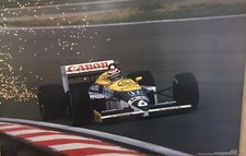 Pôster de carro extremamente raro Nelson Piquet 1986 F1 Willams FW II HONDA V-6t P-717, usado comprar usado  Enviando para Brazil