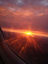 SUNRISE FLIGHT OVER PHILADELPHIA photo virtual postcard #043T1c by Helena Baru na sprzedaż  Wysyłka do Poland