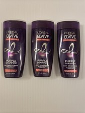 PACOTE COM 3 * Xampu roxo nutritivo L'Oréal Paris ELVIVE COLOR VIBRANCY 6,7 fl oz comprar usado  Enviando para Brazil