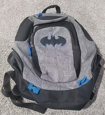 Mochila Batman escola crianças, viagem, bolsa de caminhada cinza preta DC EUC comprar usado  Enviando para Brazil