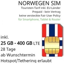 Norwegen sim touristen gebraucht kaufen  Augsburg