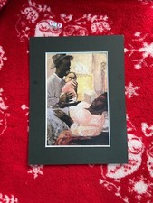 Escassa impressão de arte vintage montada por, afro-americana, por Eva Frankfurther, usado comprar usado  Enviando para Brazil