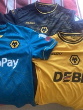 Wolverhampton wanderers shirts for sale  MARKET DRAYTON