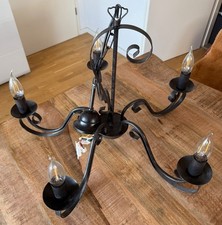 Kronleuchter schwarz elektrisc gebraucht kaufen  Berlin