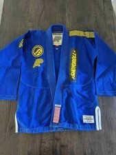 Novo Terno de Jiu Jitsu Albino & Preto Shoyoroll Lote Azul #6 BJJ Gi Uniforme 450 GSM comprar usado  Enviando para Brazil