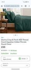 Dorma egyptian cotton for sale  MAIDENHEAD