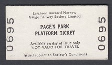 Platform ticket leighton for sale  HOVE