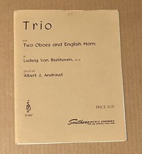 TRIO - Para dois oboés e trompa inglesa por Ludwig Van Beethoven Op. 87 comprar usado  Enviando para Brazil