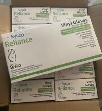 Usado, Luvas de vinil sem pó 10/100 ct (1000/cs) Sysco Reliance *pequenas* comprar usado  Enviando para Brazil