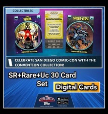 Topps Marvel Collect Convention Collection - SDCC 2025 SR+Raro+Uc conjunto de 30 cartões comprar usado  Enviando para Brazil