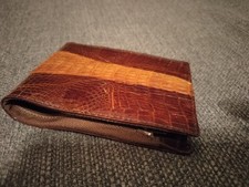 Leather caiman bifold for sale  El Paso