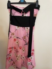 Pink floral halter for sale  LONDON
