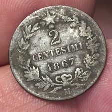 Moneta centesimi 1867 usato  San Bonifacio