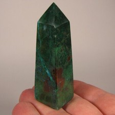 Usado, Obelisco de ponta polida torre 2,8" CHRYSOCOLLA, MALAQUITA & CUPRITE - Peru comprar usado  Enviando para Brazil