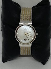 Skagen Ancher 355SSGS relógio de quartzo feminino malha de aço inoxidável mostrador analógico JK637 comprar usado  Enviando para Brazil